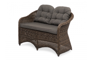 MR1000764 диван двухместный плетенный из ротанга, цвет коричневый