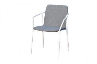 MR1000889 стул из текстилена nanotex, алюминиевый каркас, цвет серый